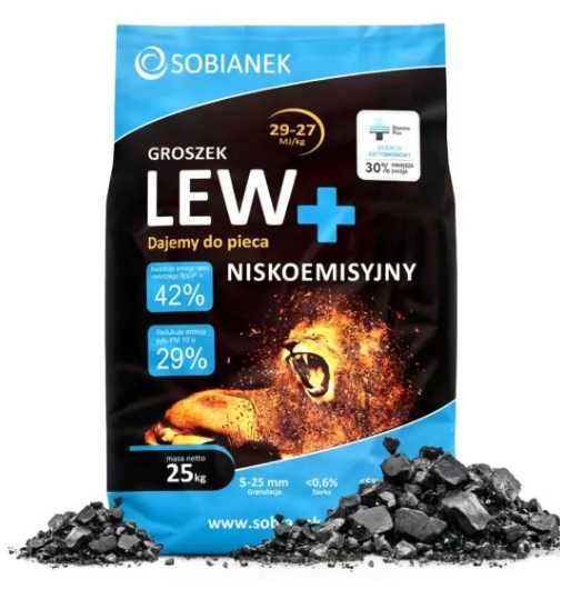 Promocja, Polski superGroszek kaloryczny 28-30 MJ,suchy, Diament, LEW!