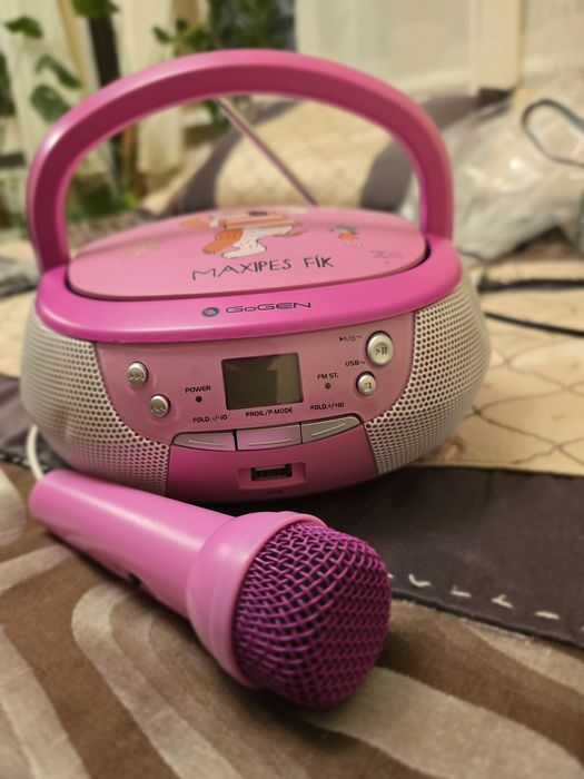 BOOMBOX KARAOKE głośnik  bluetooth USB MP3 mikrofon  odtwarzacz CD RADIO