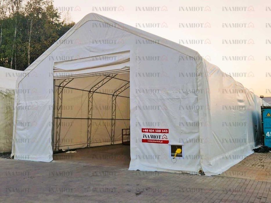 Hala namiotowa 9x18m wysoka 6m PVC 900g magazyn garaż