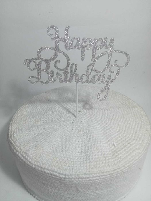 Topos de Bolo Happy Birthday Glitter
