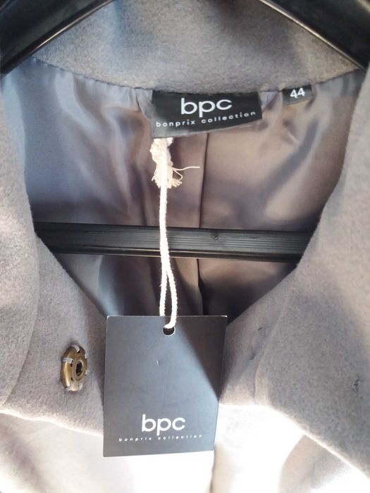 Płaszcz przejściowy z flauszu 44 Nowy