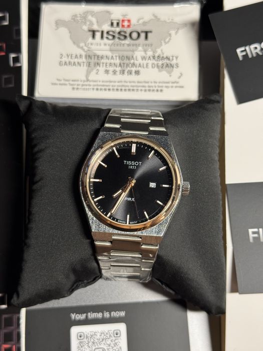 Годинник Tissot PRX Black Silver Gold — Без передплат / ФОП / 20+ відгуків