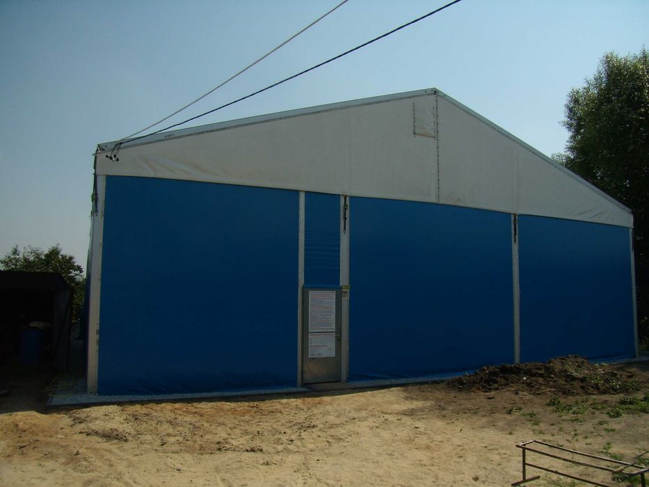hala namiotowa lekka konstrukcja 34x15m