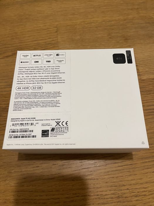 Apple TV 4K HDR HD oraz Dolby Vision 32 GB