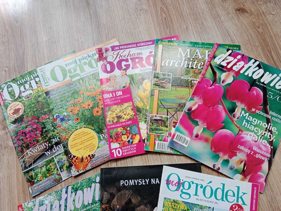 Magazyny czasopisma ogrodnicze działkowiec mój piękny ogród