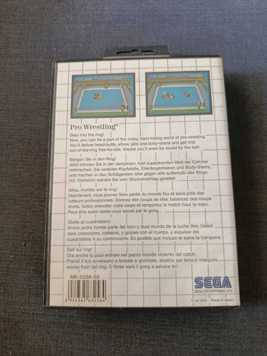 Pro Wrestling - Sega Master System - Completo