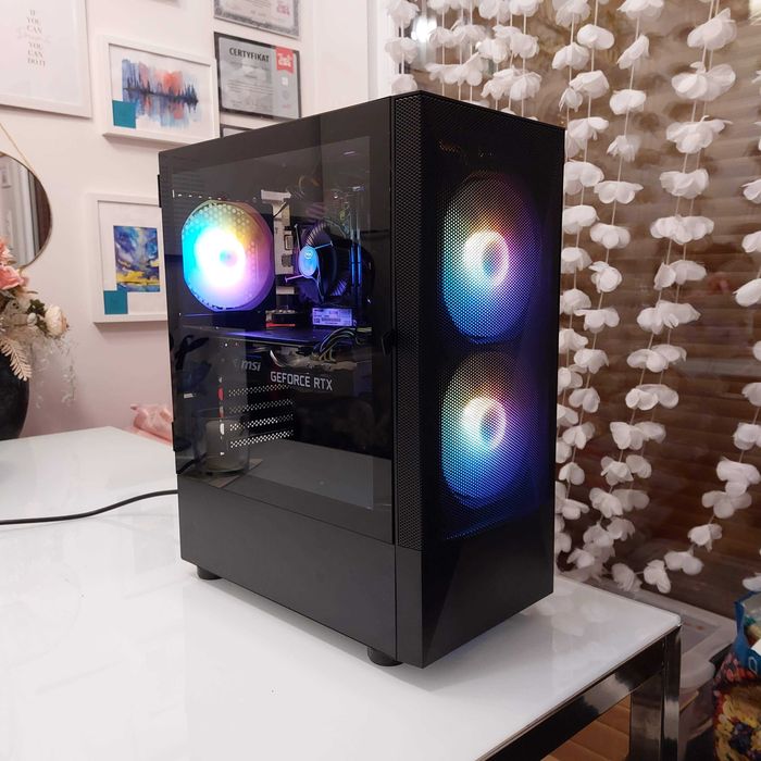 Mocny gamingowy komputer i5-10400f RTX 3060ti 16gb ram 512 SSD