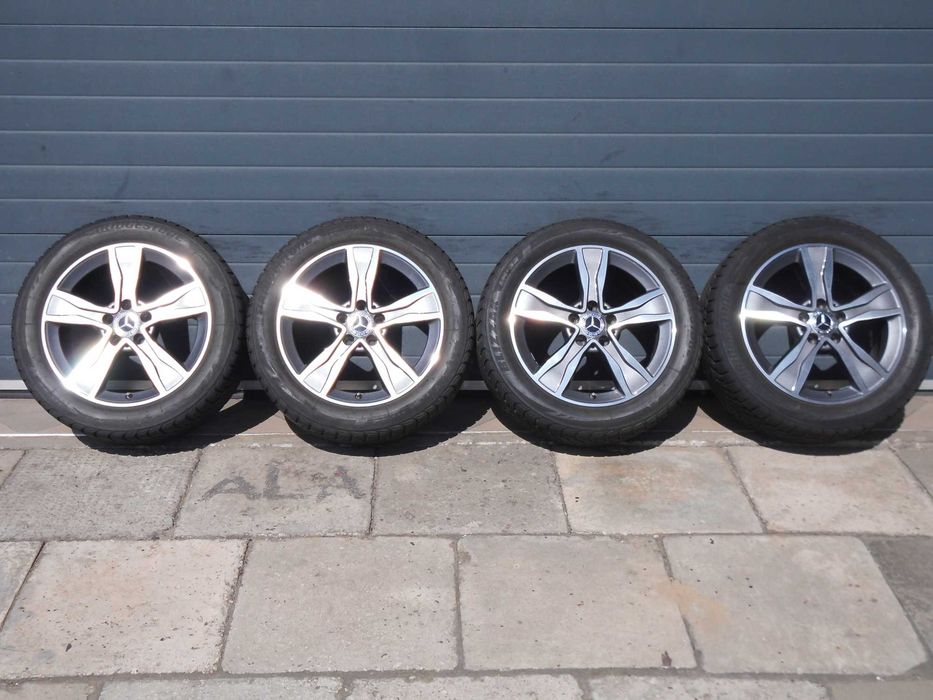 ! Koła zimowe aluminiowe 17 5x112 Oryg Mercedes C W205 czujniki TPMS