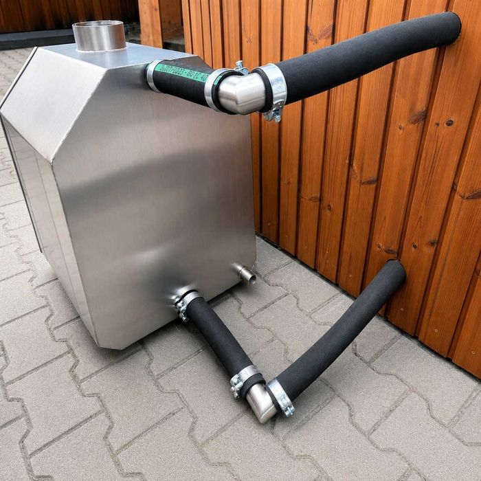 KOLANKO DO PIECA do balii 48mm | balia ogrodowa jacuzzi ruska Kolanka do podlaczenia pieca rownolegle bani balii jacuzzi ze stali nierdzewnej AISI 316