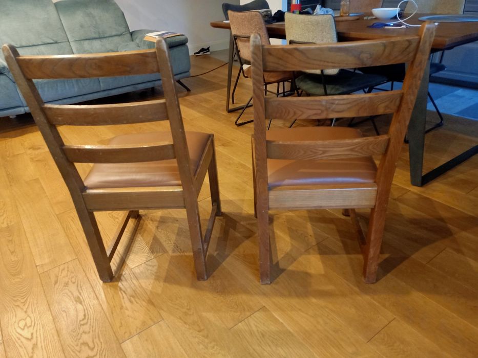 Krzesła dębowe wysokie mocne
