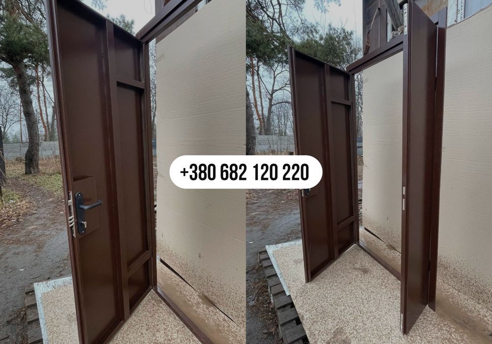 БЮДЖЕТНО!Металлические тамбурные двери, Титанові двері в гараж, склад