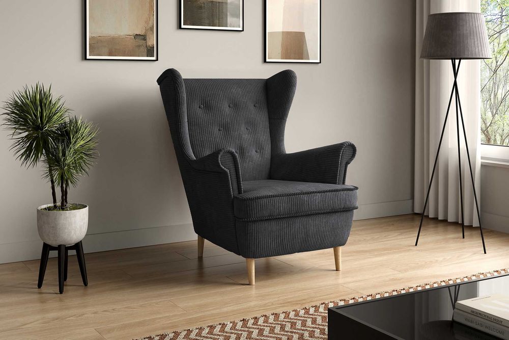 Narożnik Sofia. Sprężyny bonell, 2 pojemniki, sztruks. Szybka dostawa