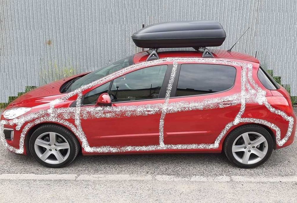 Box bagażnik dachowy CARBON 320 +gratis Paski czarno grafitowy WYSYŁKA