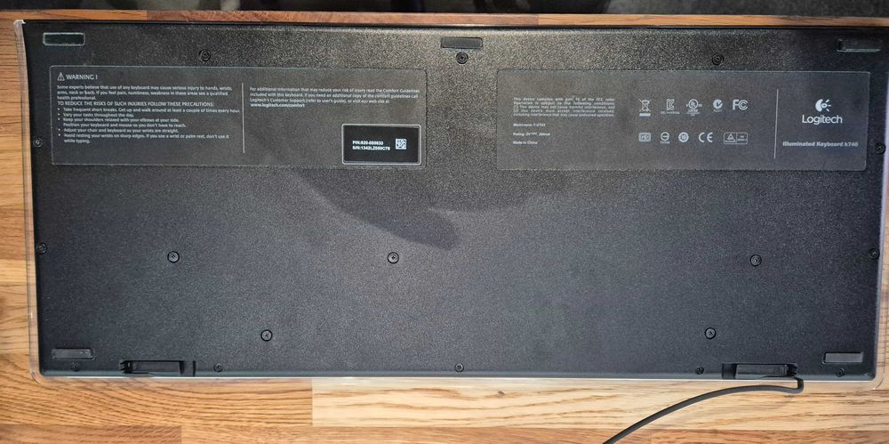 Klawiatura Logitech Illuminated K740 – podświetlana, sprawna Wrocław ...
