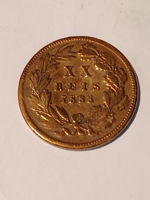 Moeda.xx Reis 1883.com defeitos.