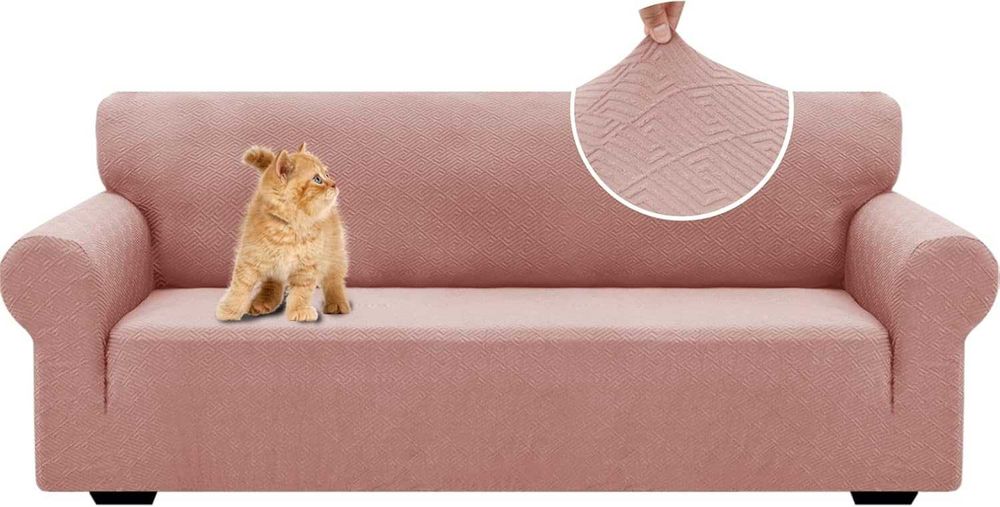 YSTELLAA Elastyczny pokrowiec na sofę 3-osobową