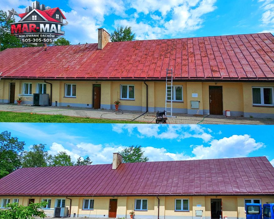Malowanie natryskowe dachów Kutno mycie kostki. Krośniewice łowicz