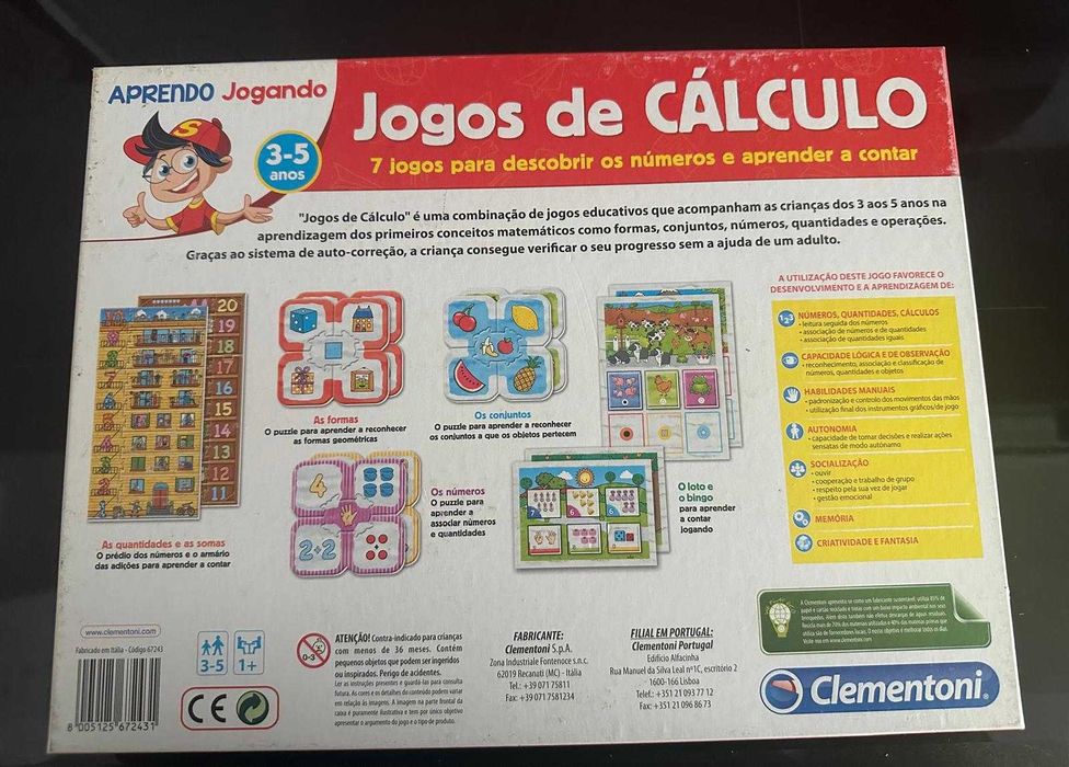 Jogo Educativo / didático: "Jogos de Cálculo" - Clementoni