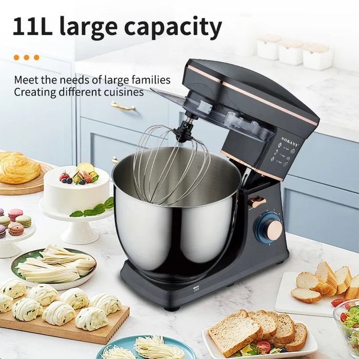 Планетарний міксер Sokany SK-05001 11 л 1400 Вт.