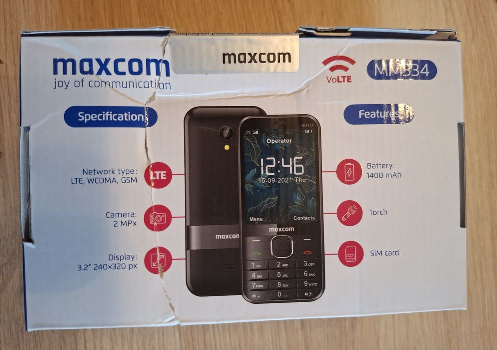 Telefon komórkowy MAXCOM MM334