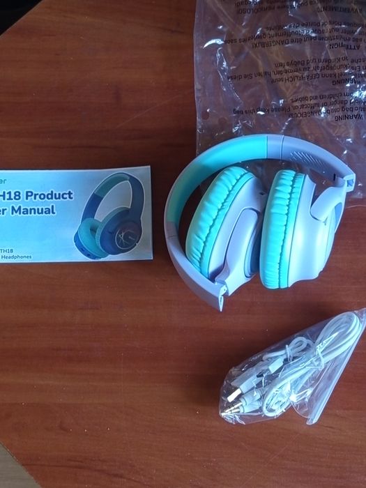 Słuchawki iClever BTH18 dla Dzieci | Bluetooth | Limit Głośności | USB