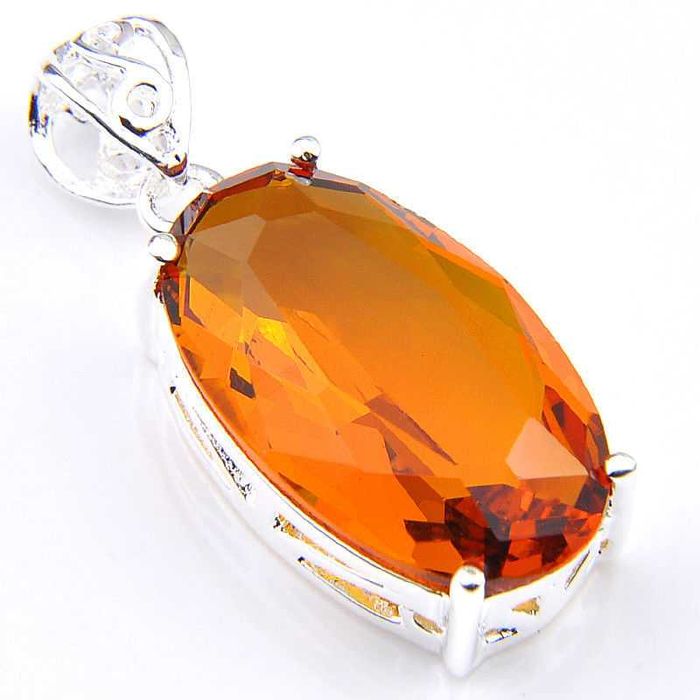 Wisiorek zawieszka Cytryn srebro 925 pozłacane