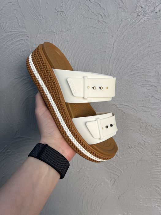 Шльопанці Crocs|крокс жіночі Brooklyn | Оригінал (22.5;23;24.5-25)