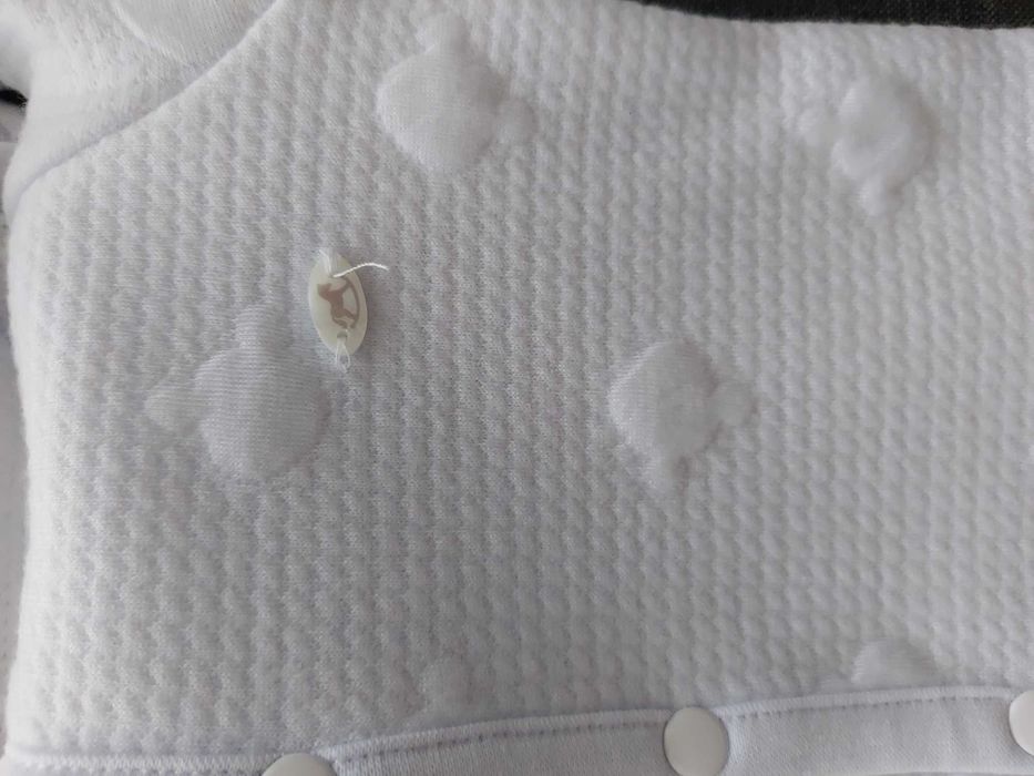 Komplet biały dla noworodka unisex