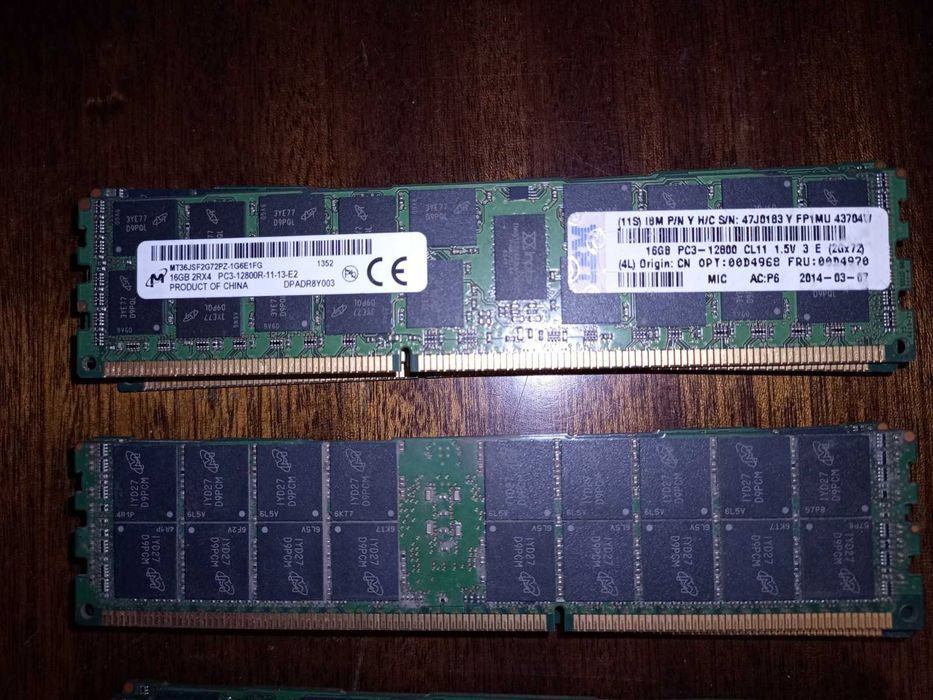 Серверная память DDR3 ECC REG / 256 Gb (16 x 16Gb) /1600Mhz: 380 грн ...