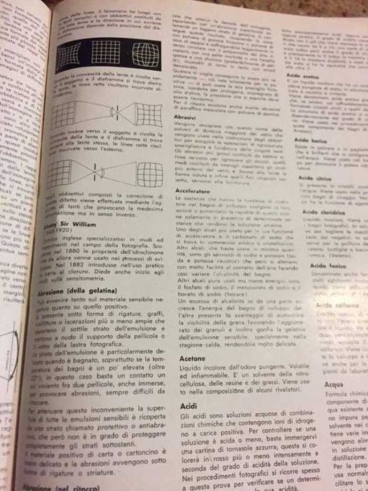 Guia Alfabético para Fotografia. Livro antigo. ITALIANO
