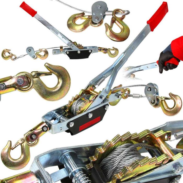 Wyciągarka wciągarka linowa 4T dwie zębatki MAR-POL