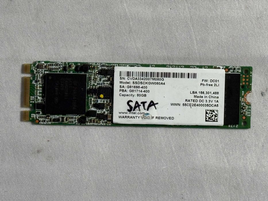 Dysk SSD Intel 80GB M.2 SATA III