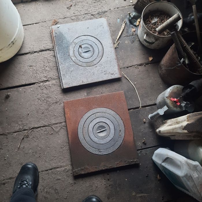 Плита печная чугунная под казан новая