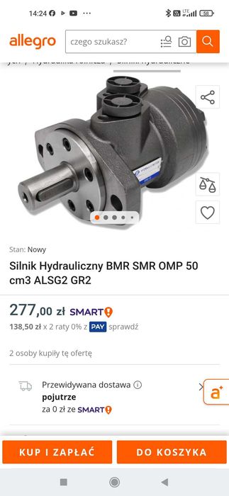 Żmijka fi 150 do zboża peletu hydrauliczna bez silnika