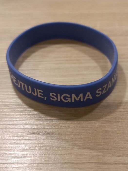 Opaska silikonowa bransoletka Sigma nie hejtuje, sigma szanuje