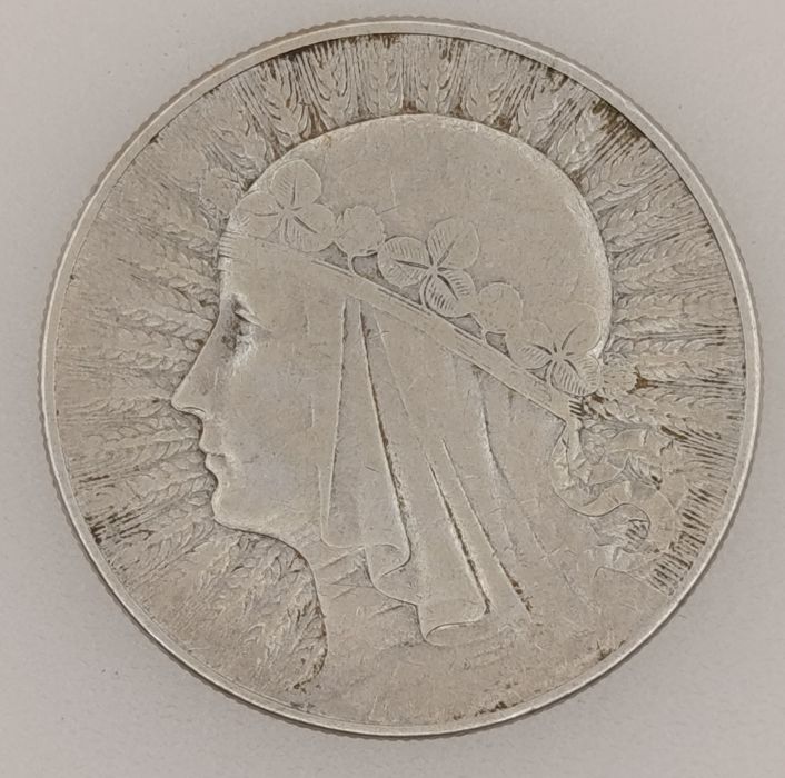10 zł  Głowa kobiety 1933 rok