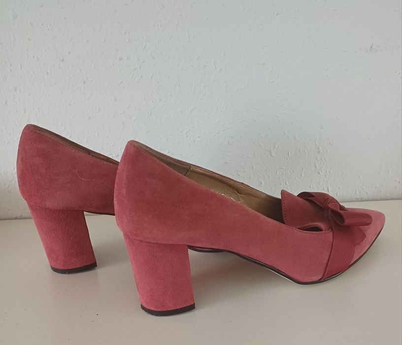 Sagan buty skóra zamsz