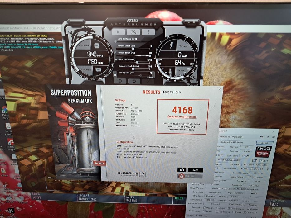 Видеокарта б\у SAPPHIRE NITRO+ RX570 8GB как новая и другие карты