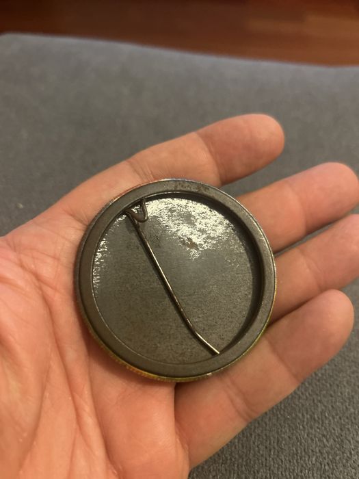 Povo Unido pin Crachá politico vintage