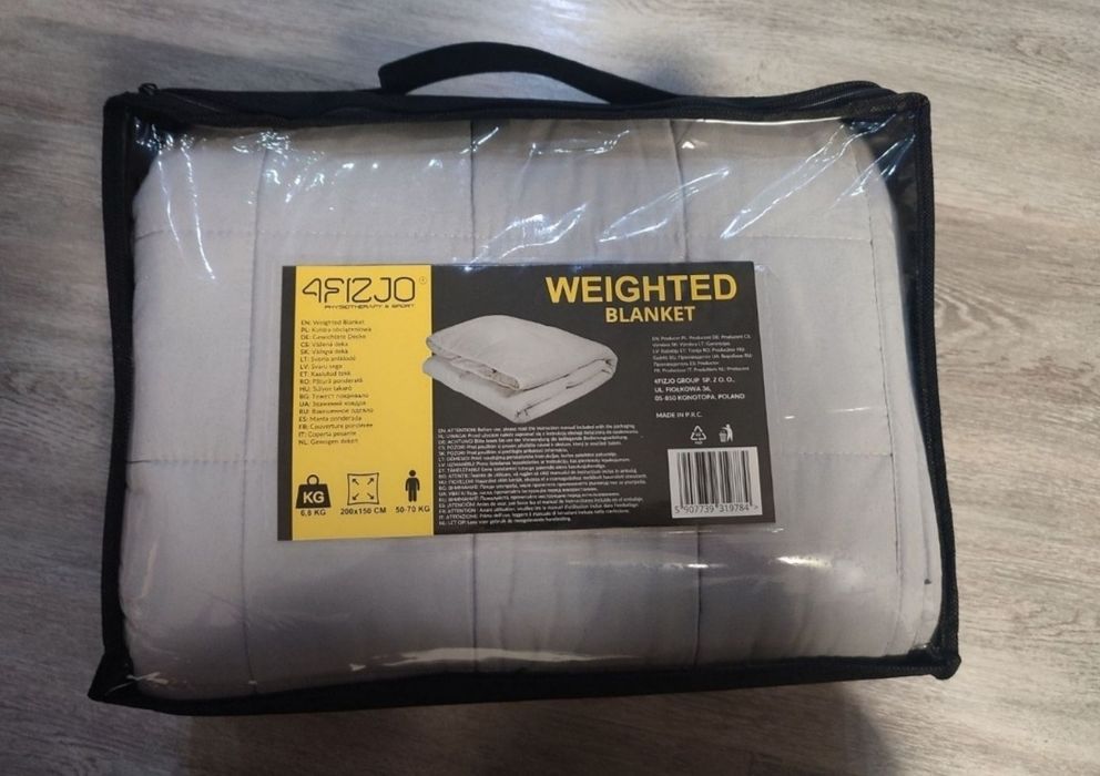 Kołdra obciążeniowa 150x200 (6,8 kg) sensoryczna 4Fizjo NOWA