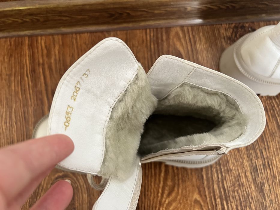 Ботінки ботинки черевики обувь взуття зима шкіра 23 см