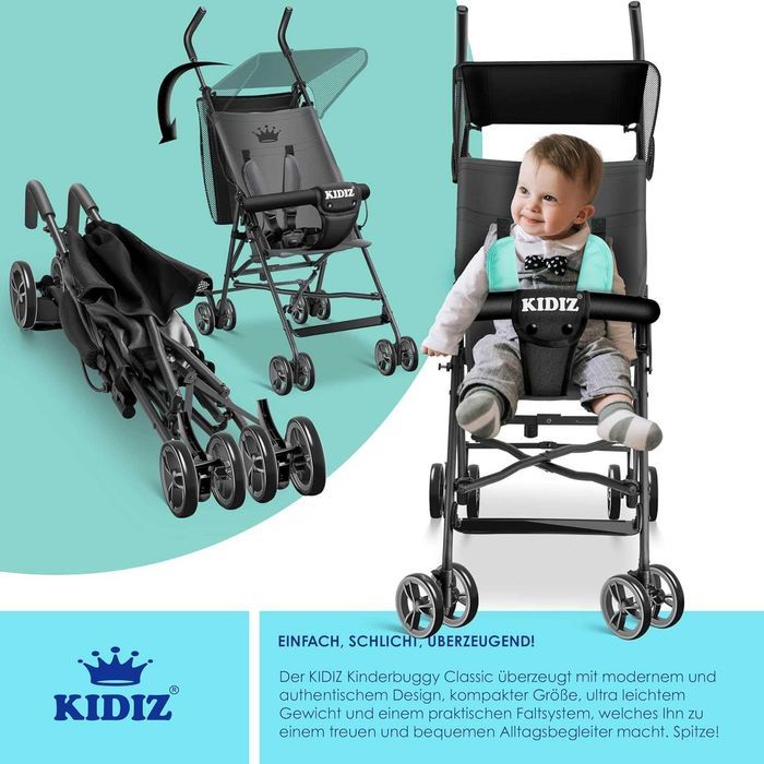 Nowy wózek dziecięcy City Buggy / sportowy/ KIDIZ / koła 360 !4221!