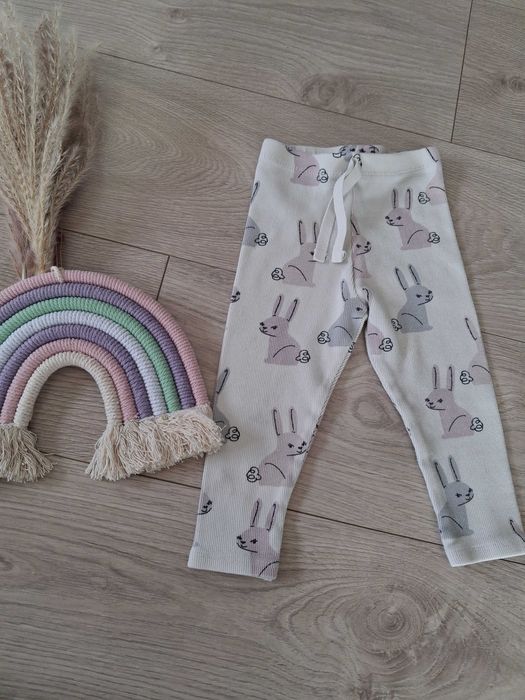 Legginsy zara króliczki 92
