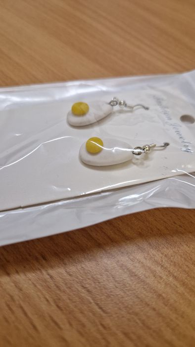 Kolczyki jajka sadzone