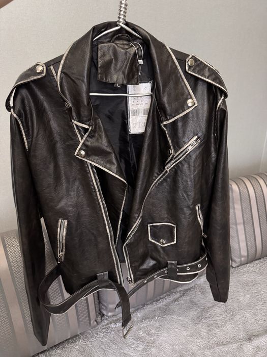 Куртка, косуха, шкірянка жіноча, оверсайз