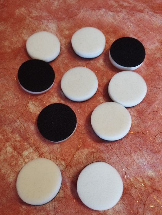 10 esponjas planas  com velcro para carimbos,ink