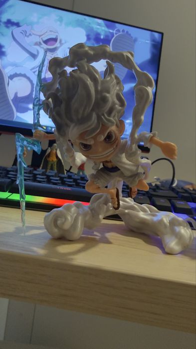 Pack Figuras Luffy Gear 5 (Sun God Nika) - One Piece