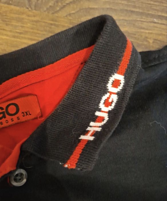 Мужское поло HUGO Hugo Boss 3XL, 100% хлопок, чёрное