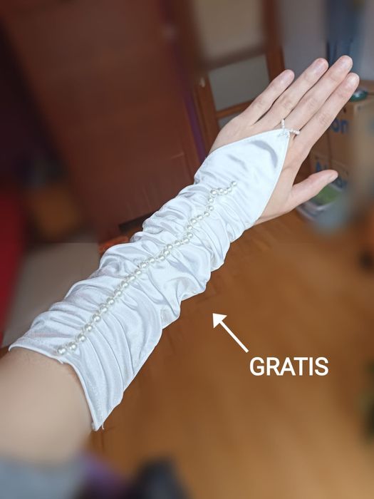 Suknia ślubna midi r. 38