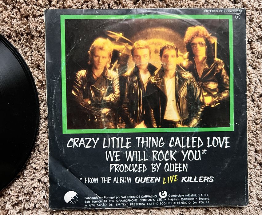 Vinil 45 RPM Queen “Crazy Little Thing Called Love”